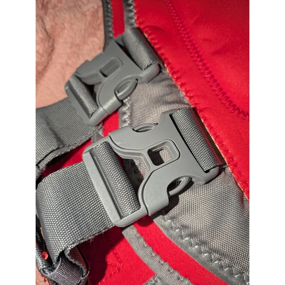 Dog Life Jacket Handles XL Red Neoprene Vest for Swimming Boating OUTWARD HOUND - Picture 2 of 10